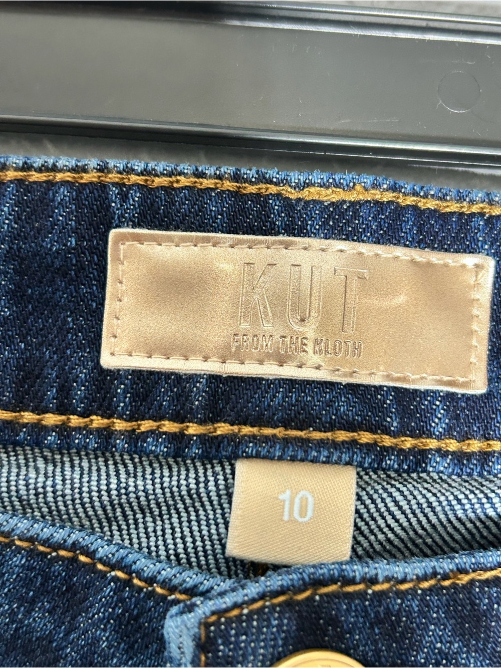 NWT KUT from the Kloth Dark-Wash Straight-Leg Jeans – Size 10 - Picture 4 of 4